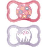 MAM Supreme Double Box 6+ months suzetă Pink/ Purple 2 buc