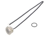Comutator anti-vandalism verde SPST-NO 50mA 24V IP65
