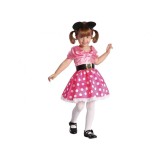 Costum carnaval Minnie Mouse roz pentru copii, 3 - 4 ani ( 92/104 cm)