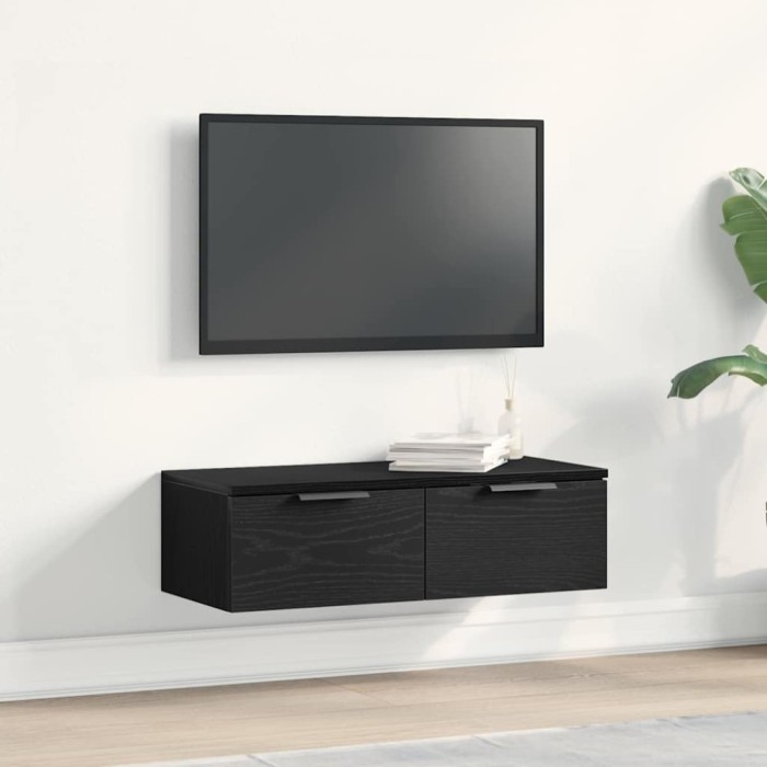 Dulap de perete Stejar negru 68 x 30 x 20 cm Lemn compozit