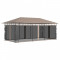 vidaXL Pavilion cu plasă anti-ț&acirc;nțari, gri taupe, 6x3x2,73 m, 180 g/m&sup2; 312253
