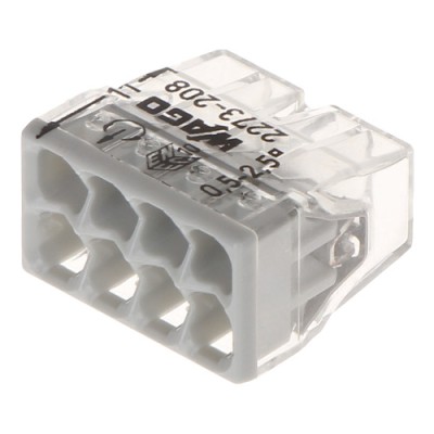 Conector compact de imbinare, 8 fire, max. 2.5 mm&amp;sup2; (50 buc.) - WAGO 2273-208 foto