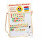 Tabla magnetica educativa pentru copii din lemn cu 5 functii 43x32cm