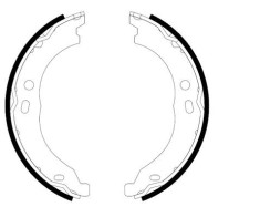 TEXTAR 91066700 Set saboti frana, frana de mana