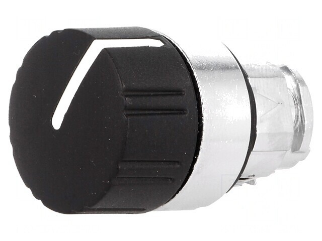 Comutator Rotativ 22mm Negru 2 Puncte