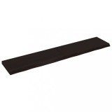 Cumpara ieftin Blat de masă maro 200x40x(2-6) cm, lemn masiv stejar tratat