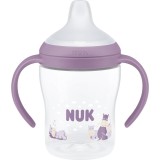 NUK Perfect Match Hippo biberon pentru &icirc;nvățare cu controlul temperaturii 6m+ 150 ml