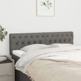 Gossi tablii de pat, 2 buc, gri inchis, 72x7x78/88 cm, textil