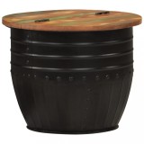 VidaXL Măsuță de cafea, negru, 50x39,5 cm, lemn masiv reciclat