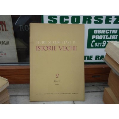 Studii si cercetari de istorie veche vol.2 anul XV 1964 , Em. Condurachi foto