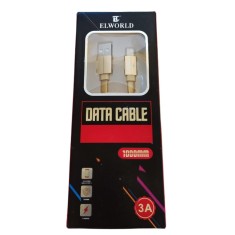 Cablu date si incarcare, USB - Iphone,100 cm - Auriu