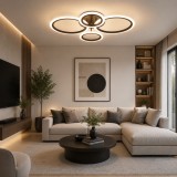 Lustră Mira LED 50W 3CCT 3750lm maro dimabilă - ERSTE