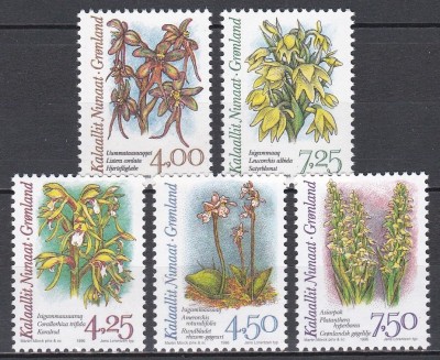 Groenlanda 1995,1996 - Orhidee arctice, 2 Serii, MNH foto