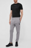 Hummel pantaloni de trening Interval culoarea gri, neted