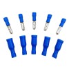 Set 5 perechi Conectori Mama-Tata, Tip glont, 22-16 AWG, Albastru
