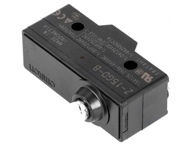Micro&icirc;ntrerupător SNAP ACTION SPDT 15A/250VAC 6A/30VDC cu ax