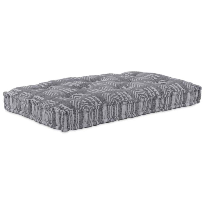vidaXL Perna pentru canapea pe palet Imprimare gri țesătură 4019067