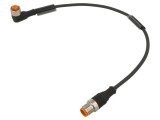 Cablu LUMBERG AUTOMATION 3 pini 300mm 30VDC 4A pentru senzori și automatizări