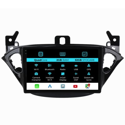 Navigatie Dedicata Opel Corsa E Adam (2012-2019), 9Inch, 2Gb Ram, 32Gb Stocare, Carplay foto