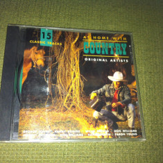 At home with country hits original artists cd disc muzica country blues UK VG+