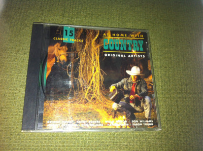 At home with country hits original artists cd disc muzica country blues UK VG+ foto