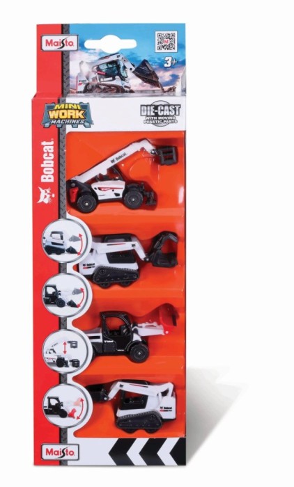MAISTO SET 4 UTILAJE BOBCAT SuperHeroes ToysZone