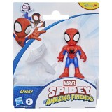 MARVEL SPIDEY SI PRIETENII SAI UIMITORI SET FIGURINA SPIDEY SI ACCESORII, Hasbro