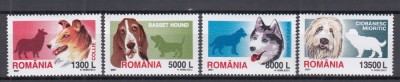 ROMANIA 2001 LP 1551 RASE DE CAINI SERIE MNH foto
