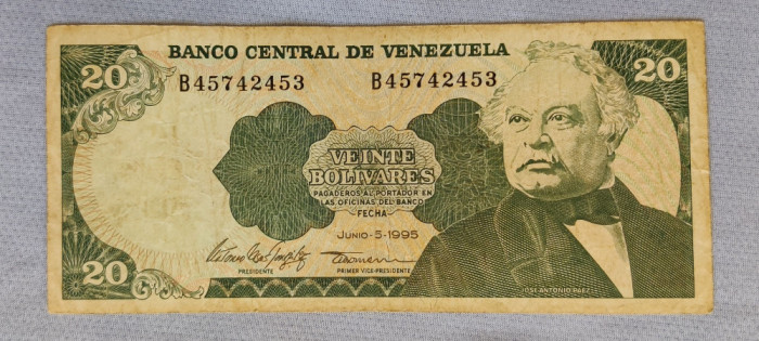 Venezuela - 20 Bolivares (1995)