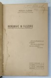INDRUMARE IN FILOZOFIE de MIRCEA FLORIAN , EDITIE INTERBELICA, LEGATURA CARTONATA