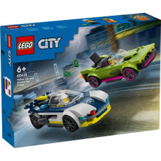 LEGO CITY URMARIRE CU MASINA DE POLITIE SI MASINA PUTERNICA 60415 SuperHeroes ToysZone