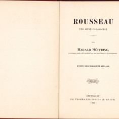 HST C1320 Rousseau und seine Philosophie 1902 Harald Höffding