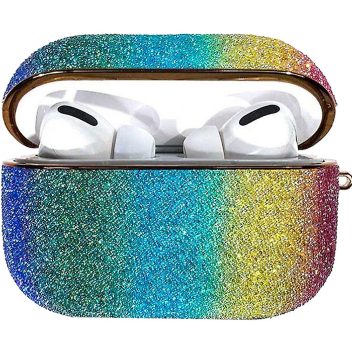 Husa De Protectie Rainbow shiny glitter Pentru Airpods Pro Multicolor