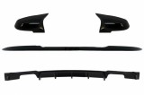 Eleron Portbagaj cu Difuzor Bara Spate Evacuare Dubla si Capace Oglinzi BMW Seria 3 F30 (2011-2019) M4 CSL M Performance Design Negru Lucios Performan, KITT