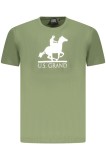 Cumpara ieftin U.S. Grand POLO Tricou barbati cu imprimeu, cu decolteu la baza gatului, verde, S