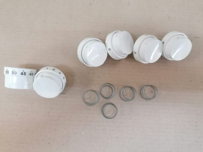 Set butoane aragaz Electrolux , kit complet , rotunde , alb / C150 foto