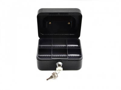 Caseta pentru bani 150x120x80mm cu cheie, GEKO G10900 foto