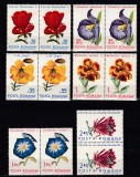 ROMANIA 1971 LP 767 FLORI DIN GRADINI BOTANICE PERECHE SERII MNH, Nestampilat
