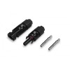 Set Conectori MC4 Tata Mama IP67 Negru 4-6mm Cablu Panou Fotovoltaic