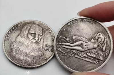 LEONARDO DA VINCI 1452-1519 TOKEN foto
