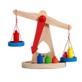 Jucarie educativa - Balanta din lemn