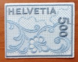 HELVETIA-Timbru -pe Matase-(val=5 Fr.)- .-MNH-Nestampilat-vezi-Scan