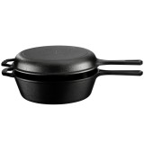 Oala fonta Navaris, 3.6L, 42.6x26.4x11.7 cm, capac dual si manere, negru, 61695.01