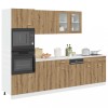 VidaXL Set dulapuri de bucătărie Lyon 7 piese Artisan Stejar lemn prelucrat