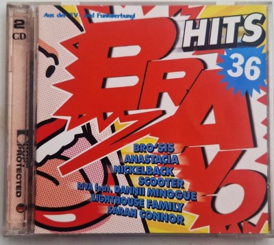 Various &amp;lrm;&amp;ndash; Bravo Hits 36 VG+ / NM dublu cd muzica pop electroinica Warner germania 2002 foto