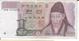 Bancnota 1000 won 1983 - Coreea de Sud