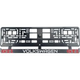 Set 2 bucati, suport numar inmatriculare carbon VW Golf GTI II, Autohelix MSA