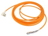 Cablu de Conectare M12 PIN 4 Unghi 10m Mufă 25-85&deg;C