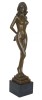 Femeie nud-statueta Art Nouveau din bronz PAB020, Nuduri