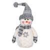 Figurina Decorativa Craciun, Om de Zapada, Poliester, Gri/Alb, 32 cm, Oem